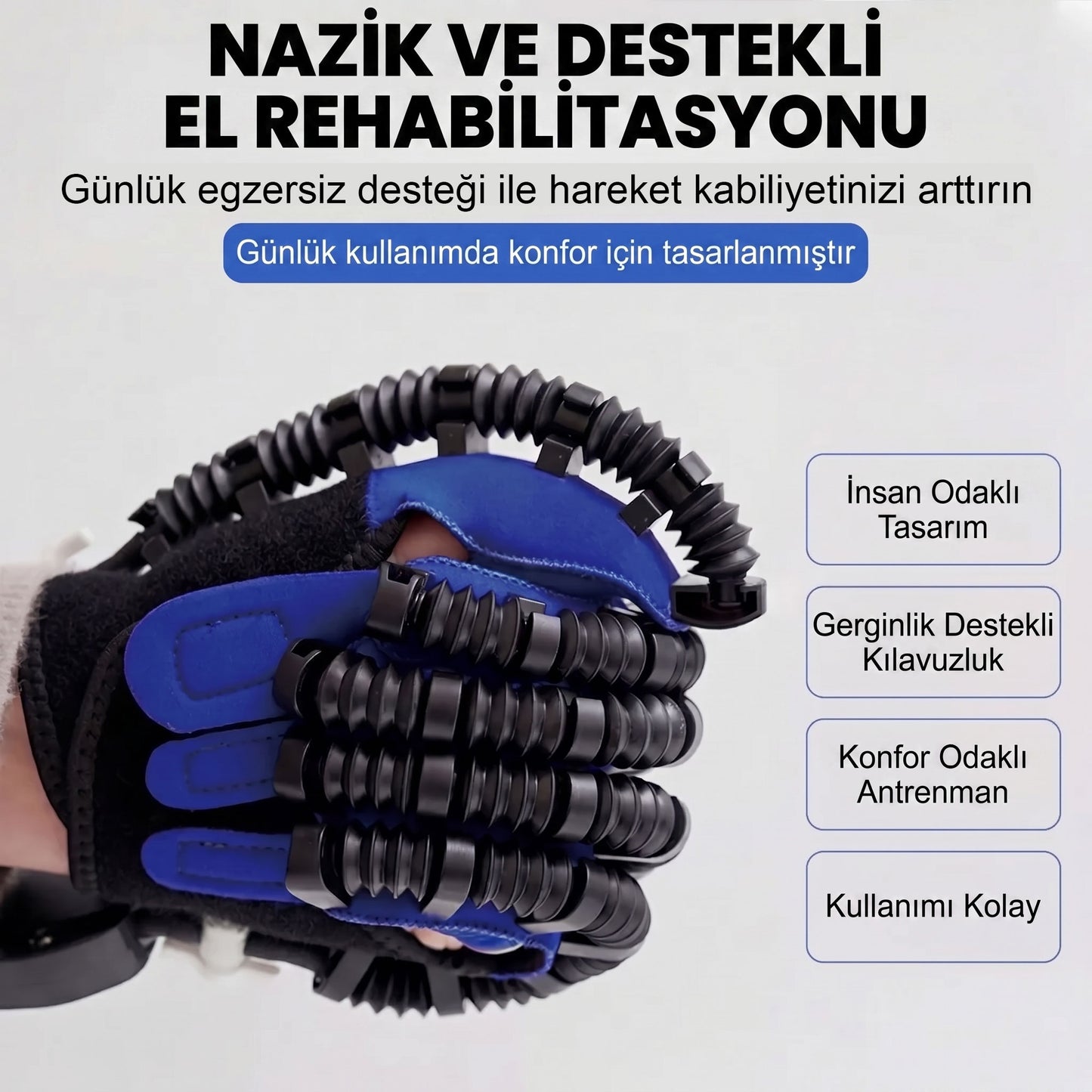 Robotik Eldiven: Ev Tipi El Egzersiz ve Fonksiyonel Hareket Destek Asistanı
